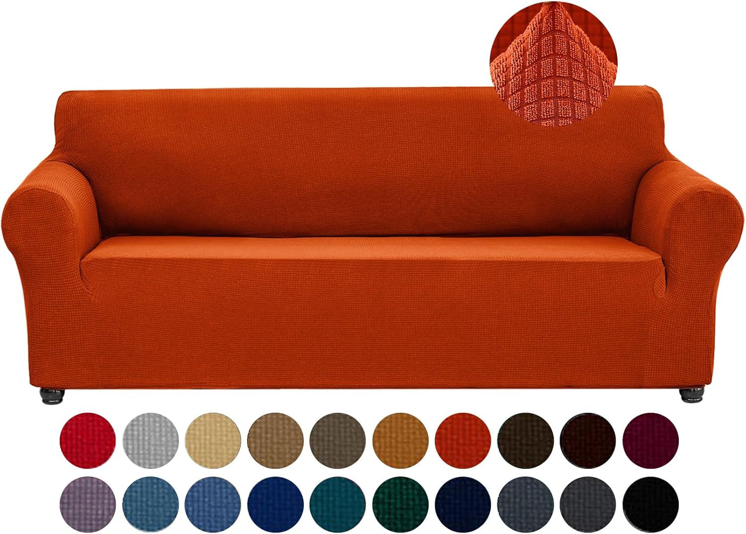 Joccun Stretch Couch Cover Slipcovers for 3 Cushion Sofa Protection