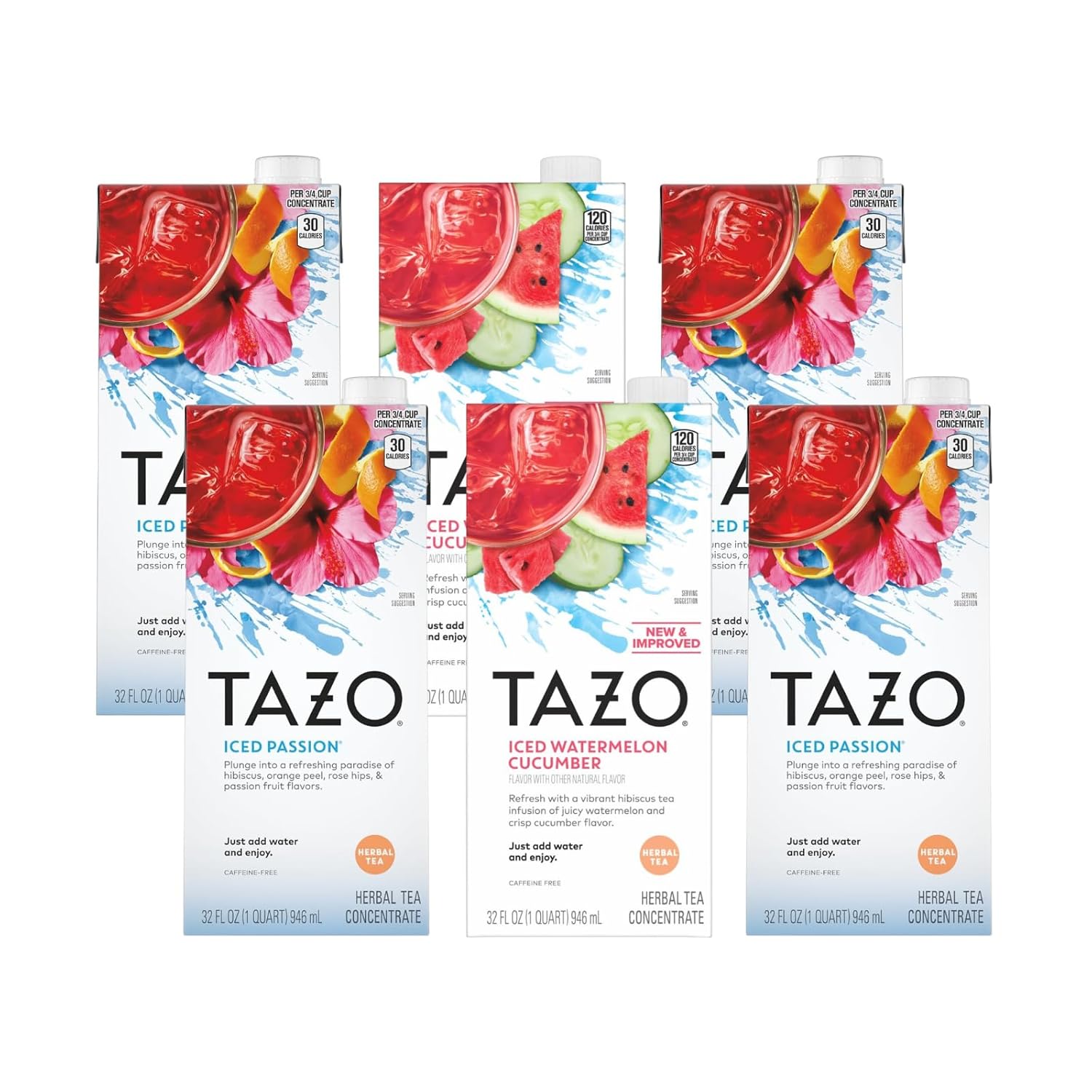 Refreshing TAZO Tea Concentrate Variety Pack for Iced Beverages