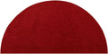 Red Half Round Area Rug 72ft x 144ft - Soft, Pet Friendly