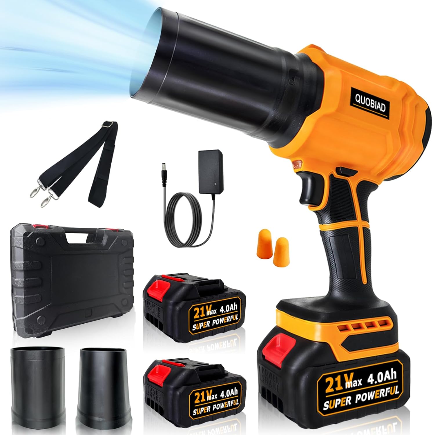 Cordless Leaf Blower with Turbo Jet for Lawn Care & More