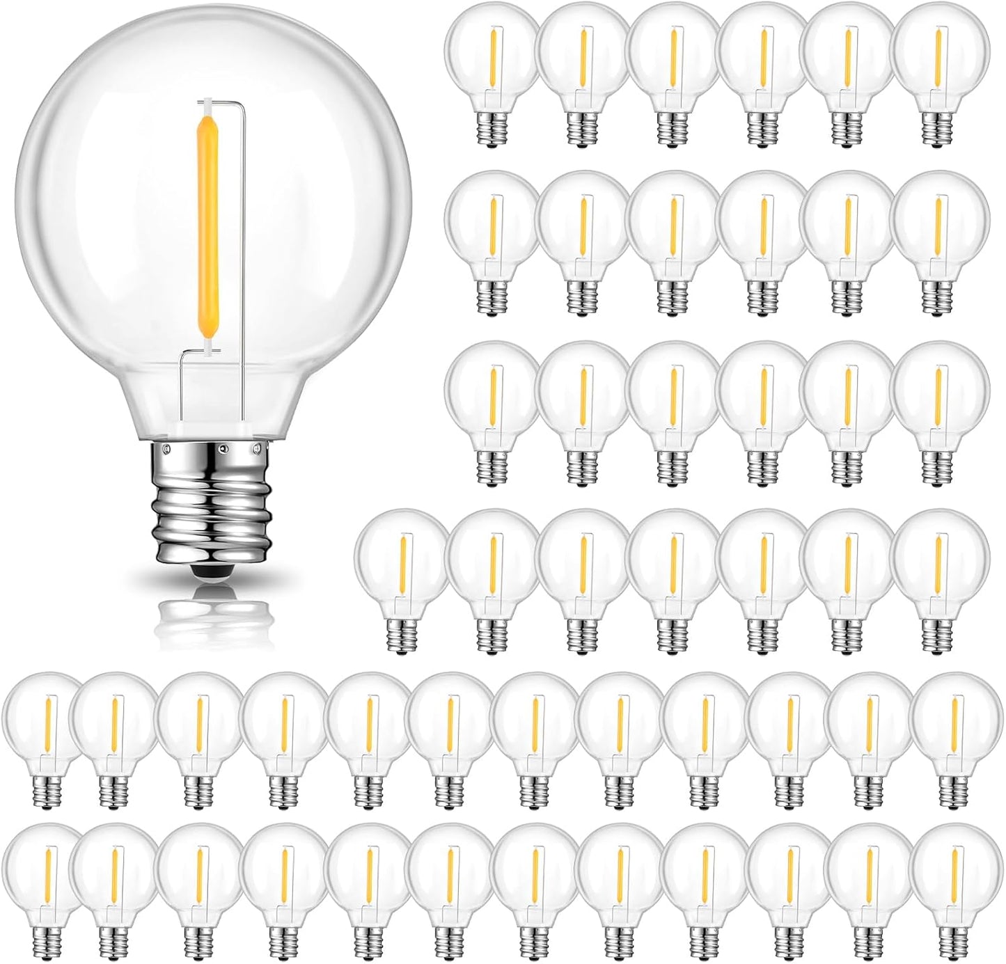 Dimmable G40 LED Replacement Bulbs for Outdoor String Lights