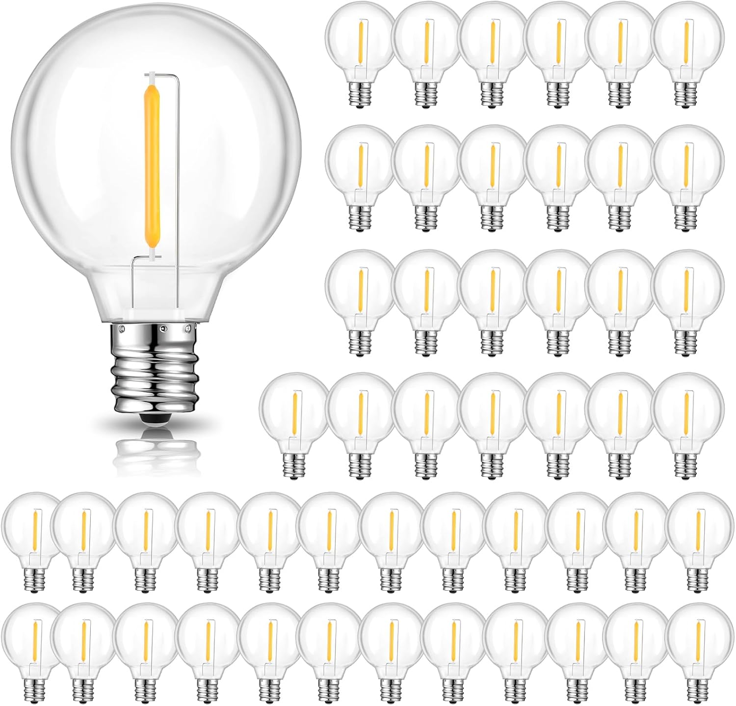Dimmable G40 LED Replacement Bulbs for Outdoor String Lights