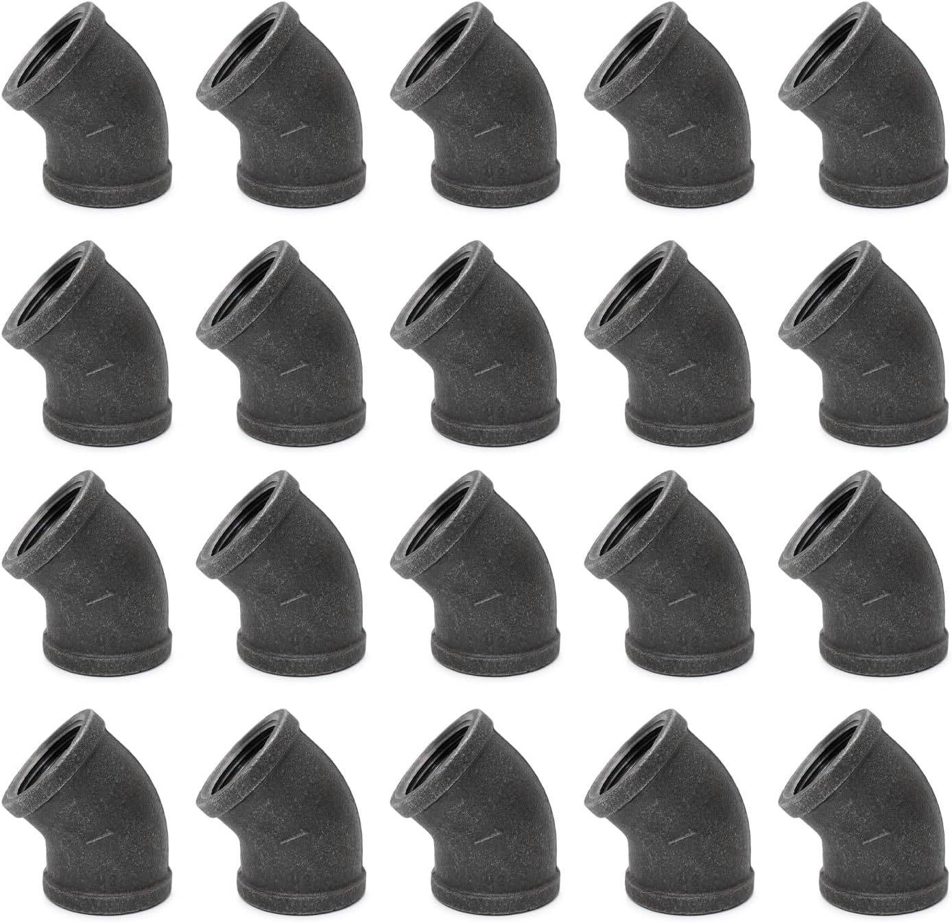 1in 45-Degree Elbow Pipe Fitting for Vintage DIY Projects
