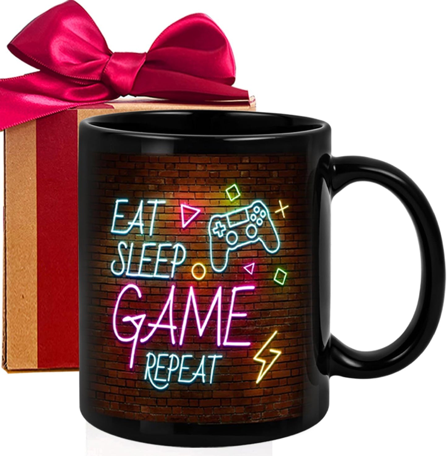 Eat Sleep Game Repeat Gamer Mug