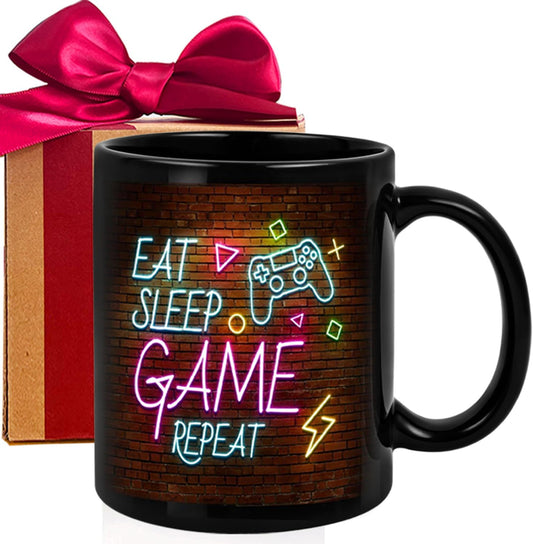 Eat Sleep Game Repeat Gamer Mug