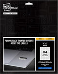 Avery White Asset Tag Labels 1/2 in x 1 in - Tamper-Evident Printable