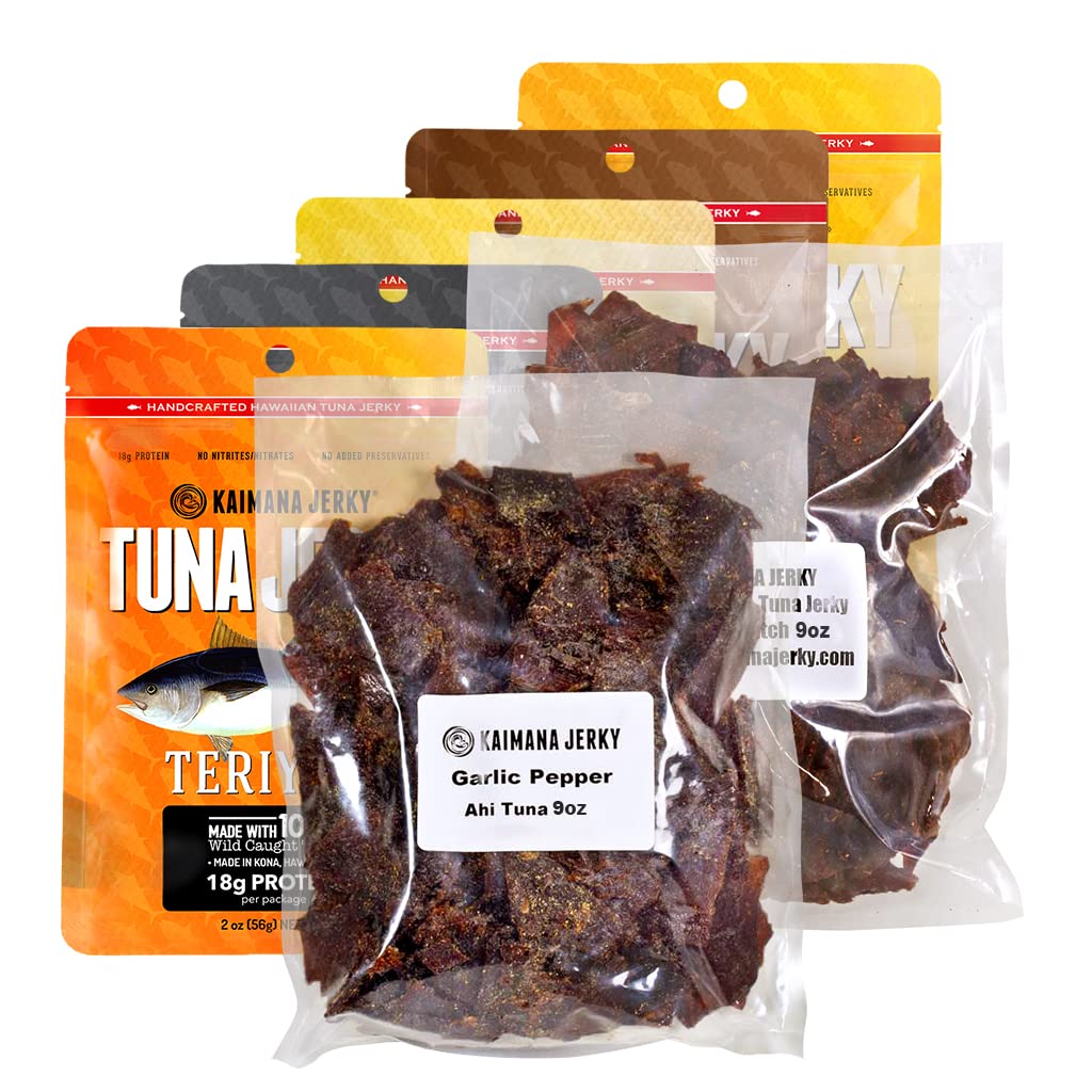 Kaimana Ahi Tuna Fish Jerky - Premium Protein & Omega-3 Rich