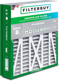 Filterbuy 21x21.5x5 Air Filter MERV 8 Essential Dust & Allergy Defense