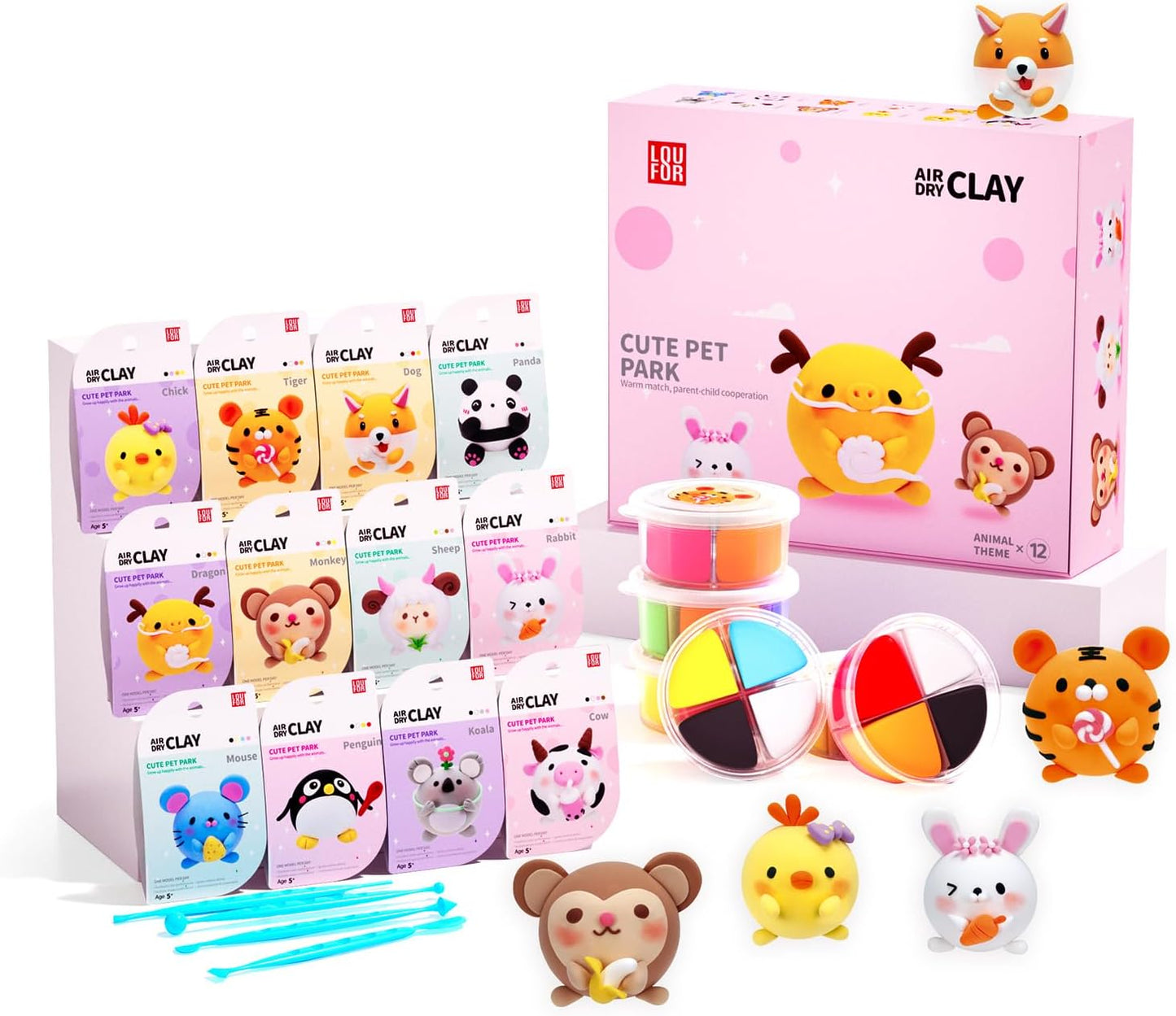 Air Dry Clay Kits for Kids - Safe, Non-Toxic Modeling Fun