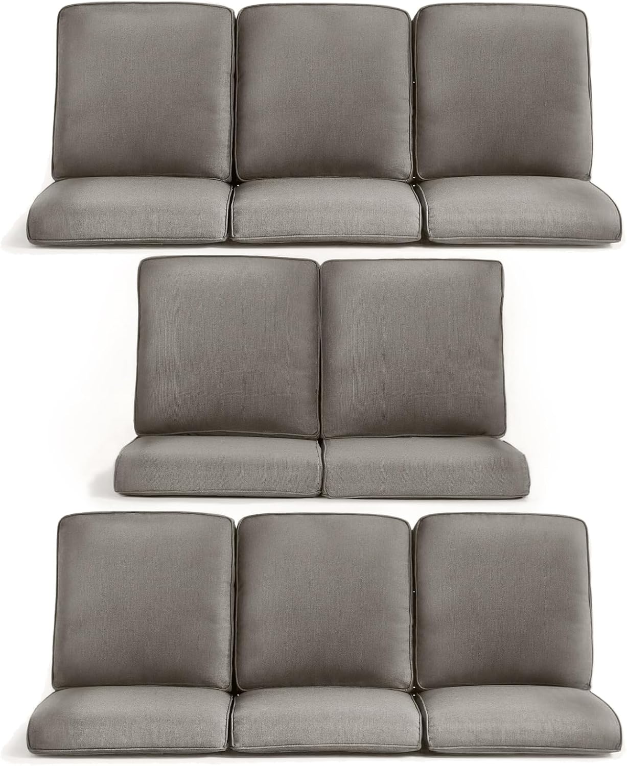 8-Piece Outdoor Patio Cushion Set for Wicker Sectional Sofa