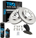 TRQ Front Brake Pad & Rotor Kit Ceramic Compatible with 07 Cadillac