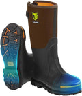TIDEWE Rubber Work Boot with Steel Toe & Shank - Waterproof, Anti Slip