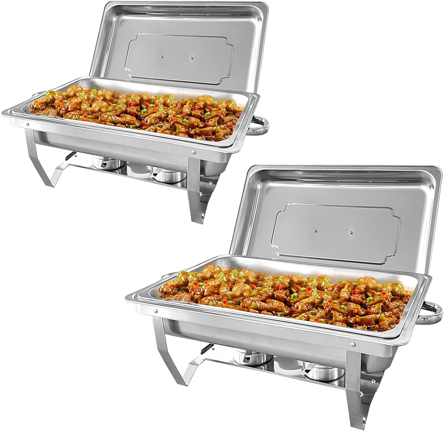 2 Pack 8QT Chafing Dish Buffet Set for Catering Events