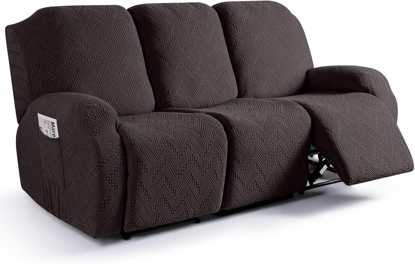 Ruaozz Recliner Sofa Covers for 3 Seater Reclining Couches
