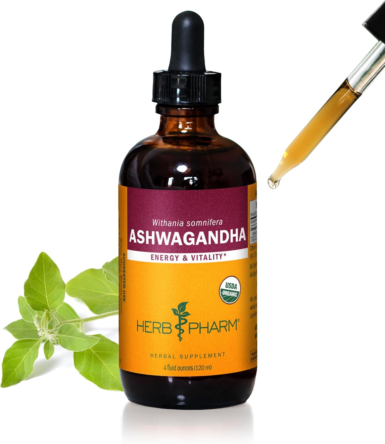 Organic Ashwagandha Extract for Energy and Vitality - 4 Ounce