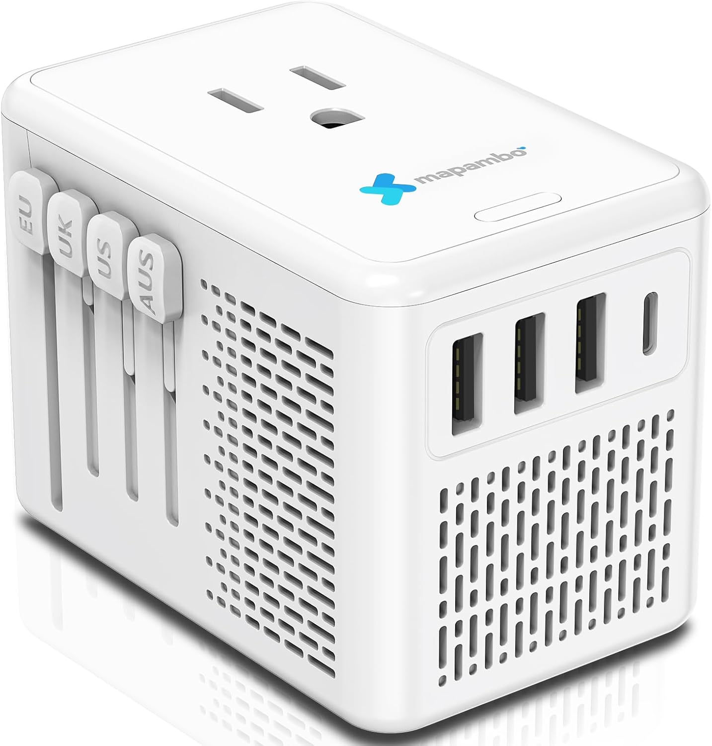 220V to 110V Voltage Converter for Hair Dryer and USB Ports