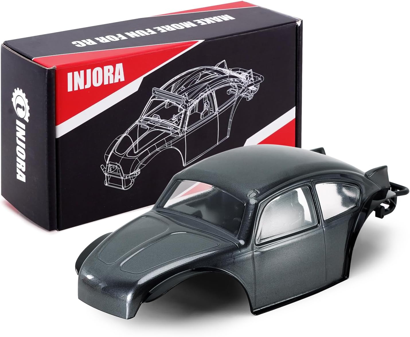 INJORA BUG24 Body with Roll Cage for 1/24 SCX24 C10 Upgrade