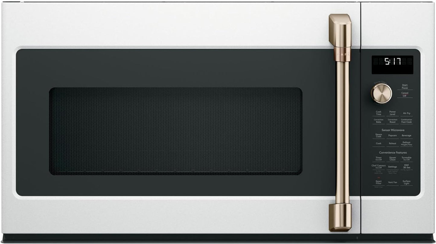 Caf 1.7 Cu. Ft. Convection Microwave: Effortless Over-the-Range Cooking