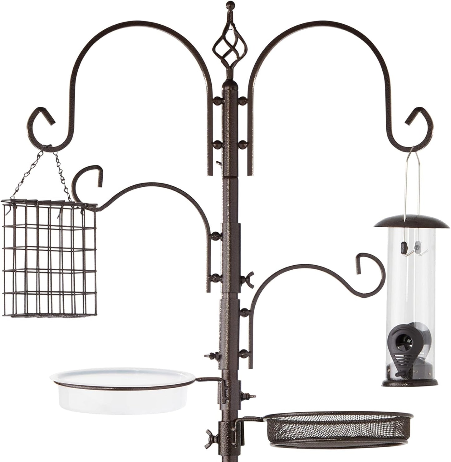 91in Multi-Feeder Kit Stand for Attracting Wild Birds