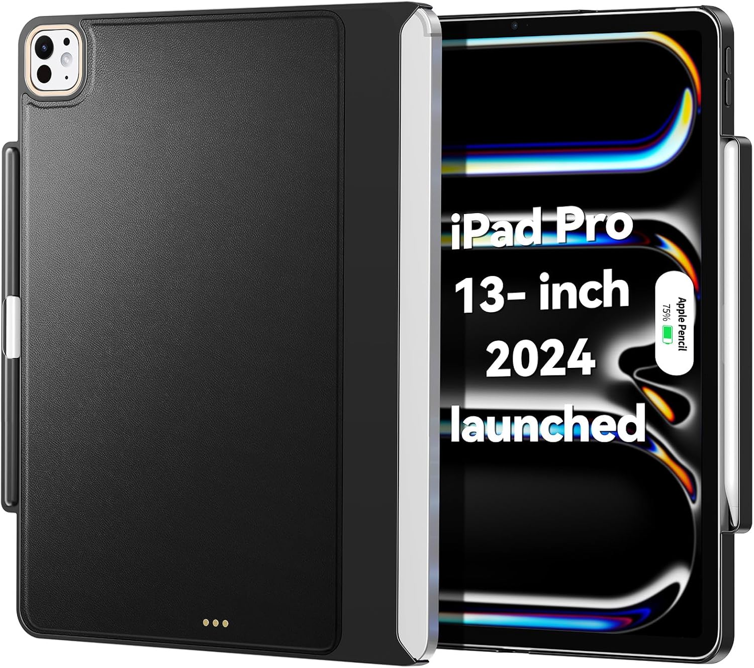 Magic Keyboard Compatible Case for iPad Pro 13 inch 2024 Model