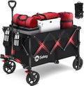 Collapsible Foldable Wagon with 330lbs Capacity - Heavy Duty Cart