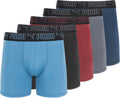 PUMA mens 5 Pack Performance Boxer Briefs - Breathable Active Stretch