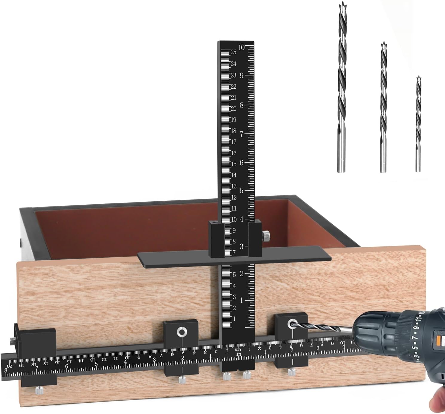 Cabinet Hardware Jig for Precise Installation of Handles and Knobs