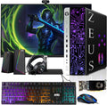 HP G3 Desktop PC with 24in Monitor - Renewed Performance for Gamers