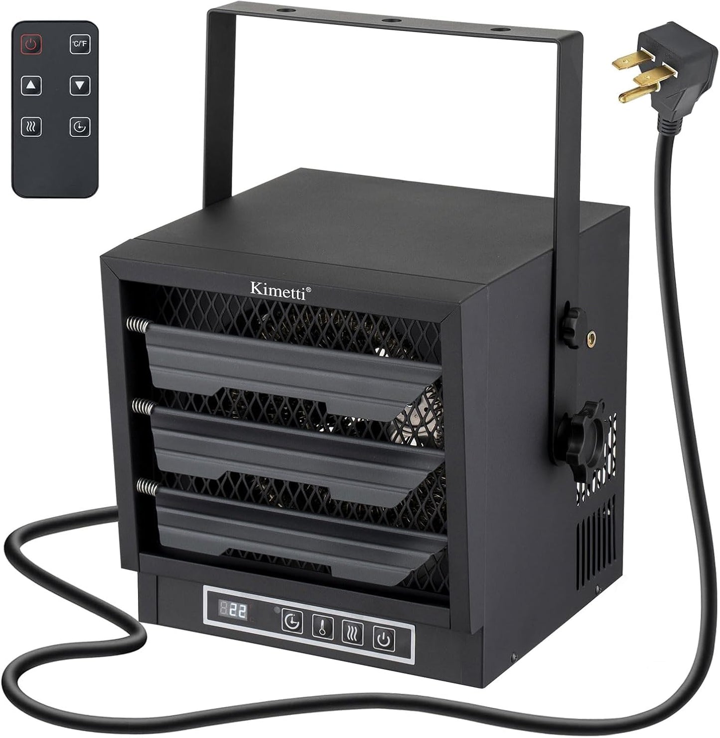 4800W Electric Garage Heater - Remote Controlled Fan-Forced Heat