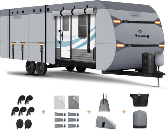 Upgrade 7 Layers Heavy Duty RV Cover for 33-35 FT Campers