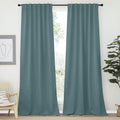 NICETOWN Blackout Curtains Greyish Blue 52in x 95in Set of 2