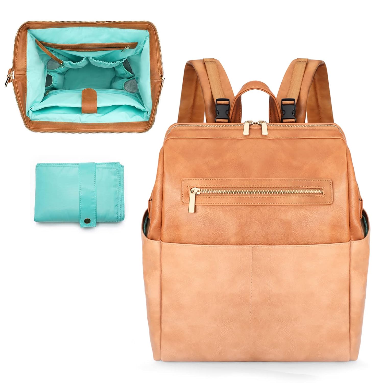 MOMINSIDE Diaper Bag Backpack with 16 Pockets for Moms