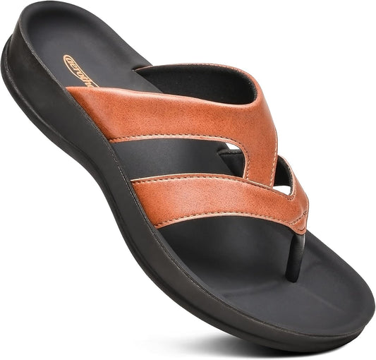 AEROTHOTIC Arch Supportive Flip Flops for Women - Comfort & Style