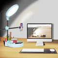 Selfie Light Kit for Desk and Laptop 55W Dimmable Ring Light - Bright