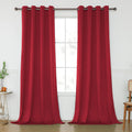 KEQIAOSUOCAI Red Room Darkening Curtains for Large Windows