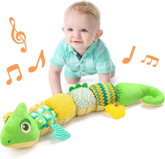 Musical Dinosaur Toy - Soft Sensory Fun!