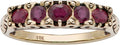 10k Yellow Gold Ruby Anniversary Ring for Women - Heirloom Style