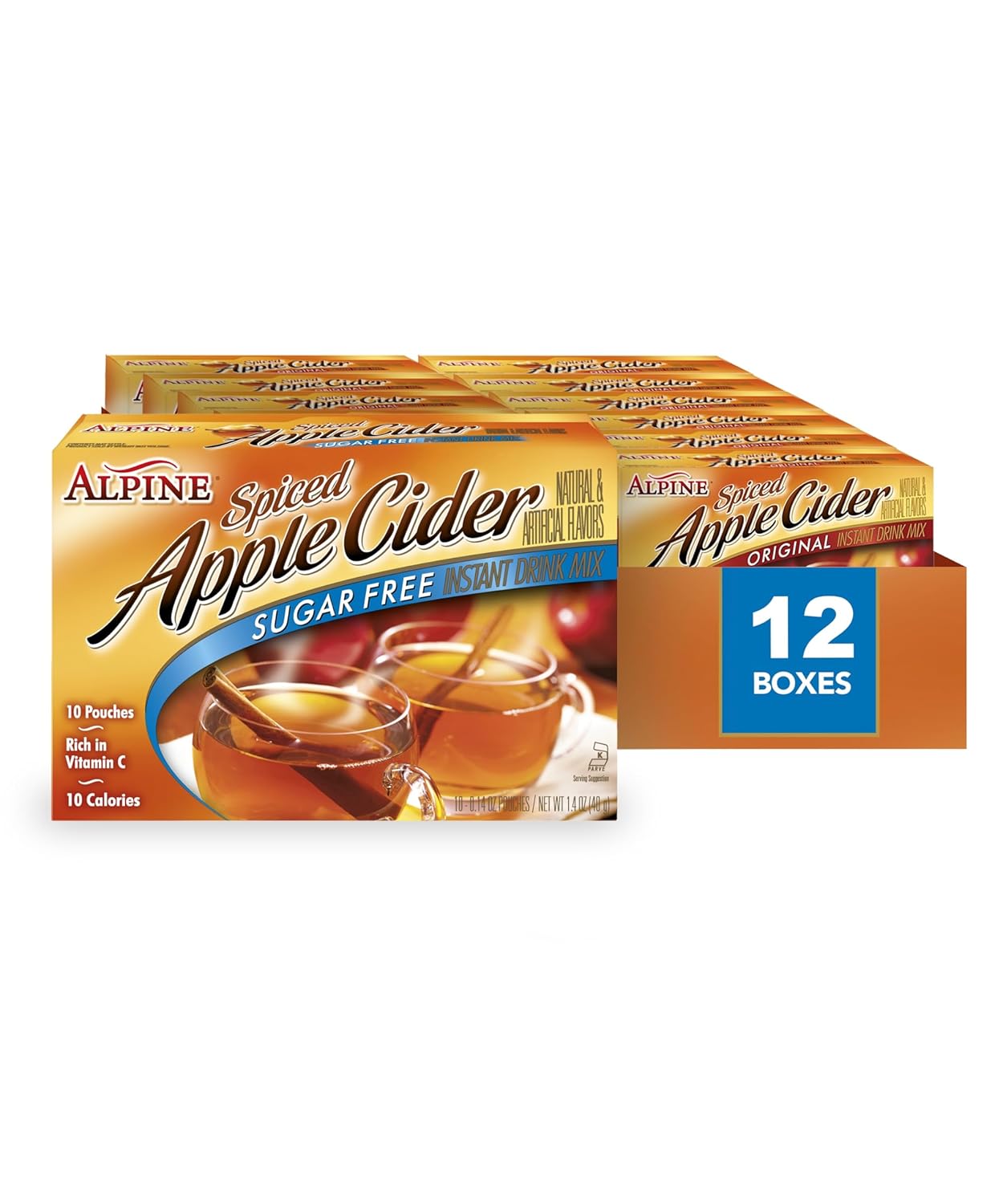 Alpine Sugar Free Spiced Apple Cider Instant Drink Mix Delight