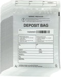 Plastic Deposit Bags 200-Pack Clear 9.5in x 15in - Tamper-Evident