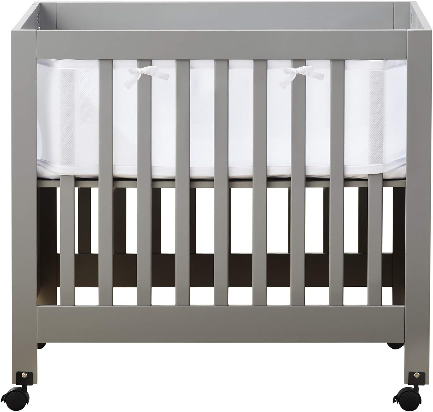 Mini Crib Breathable Mesh Liner for Safe Sleep and Comfort