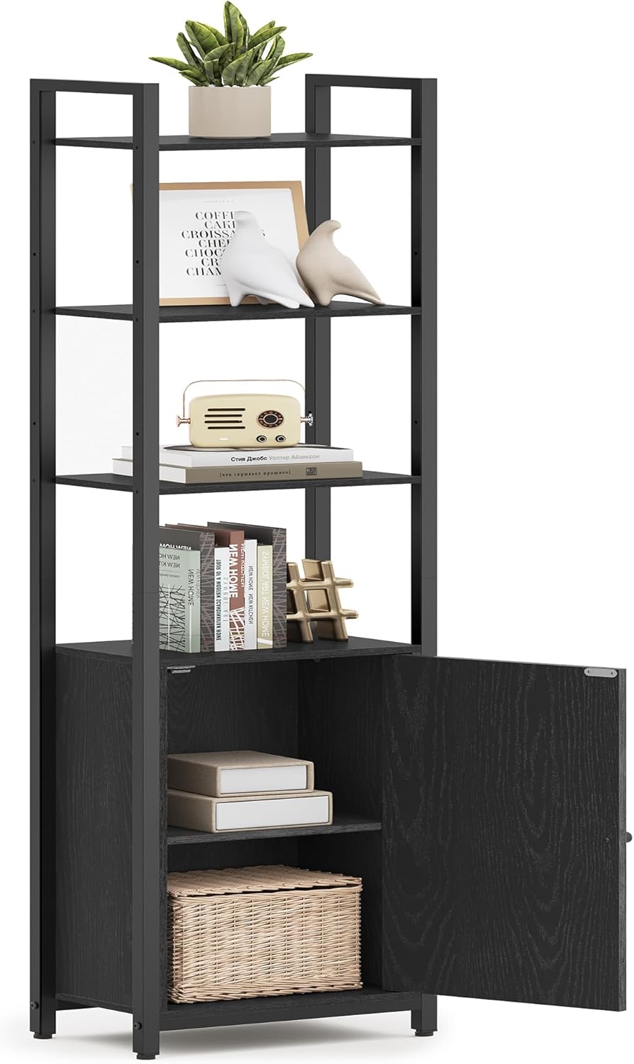 VASAGLE 6-Tier Bookshelf with Adjustable Shelves for Storage