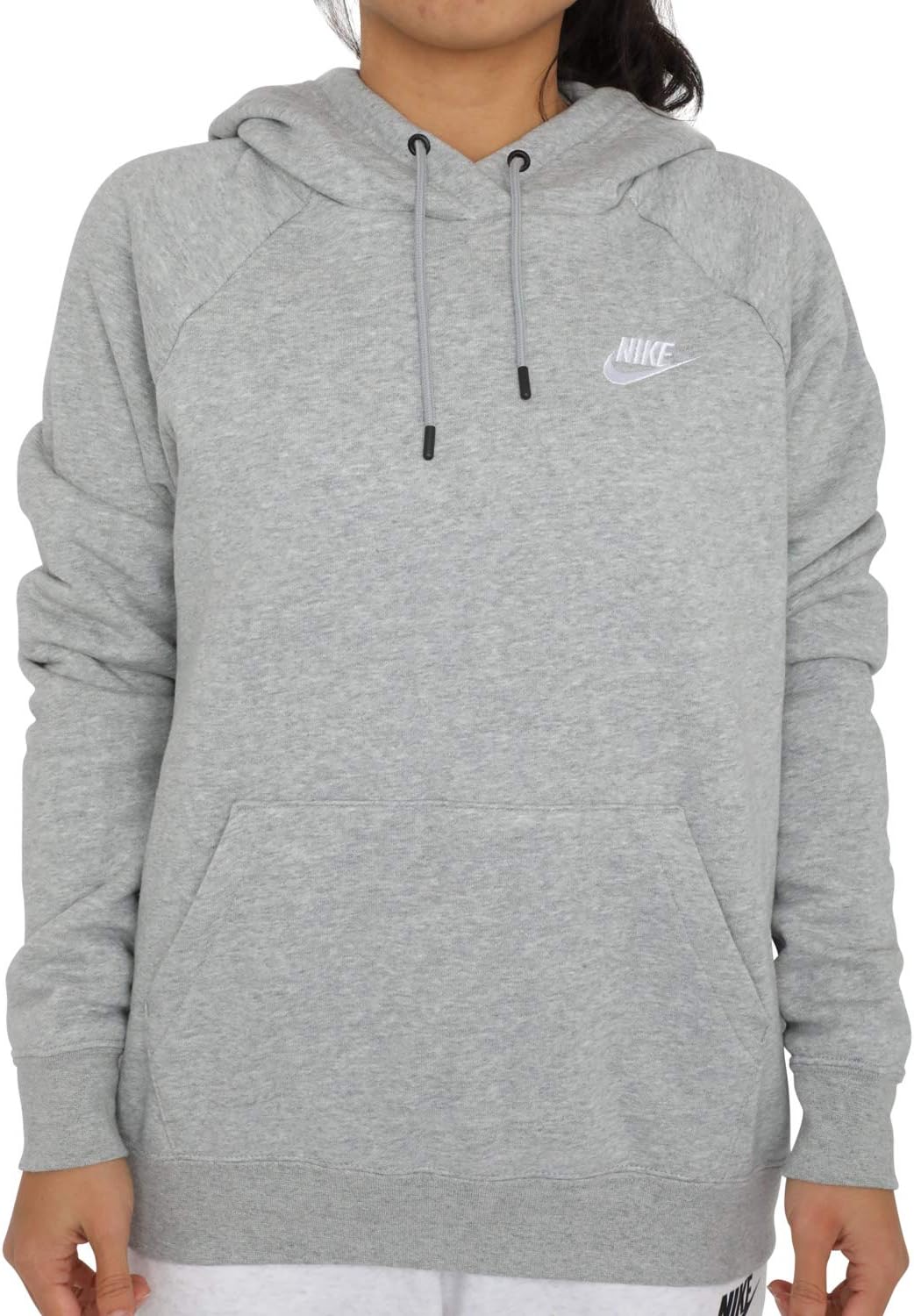 Nike Dark Grey Heather Fleece Hoodie - Cozy Comfort!