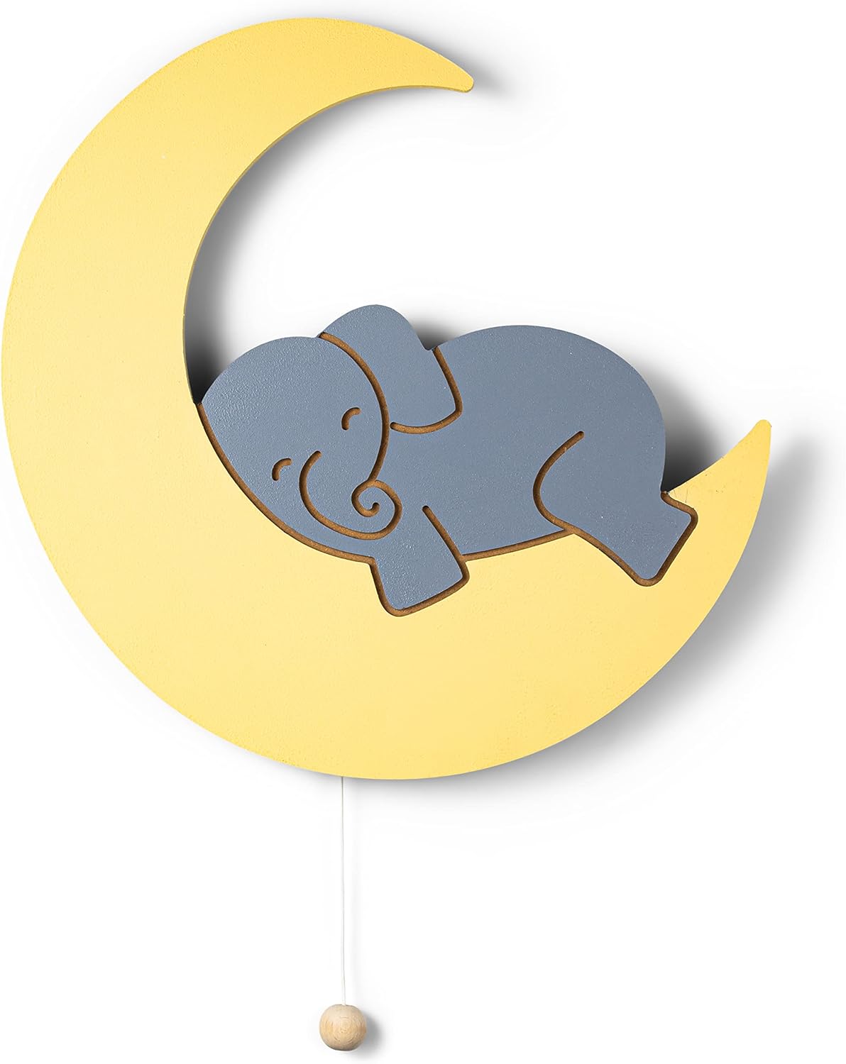 Lumipets Lighted Elephant on Moon - Dreamy Nursery Night Light