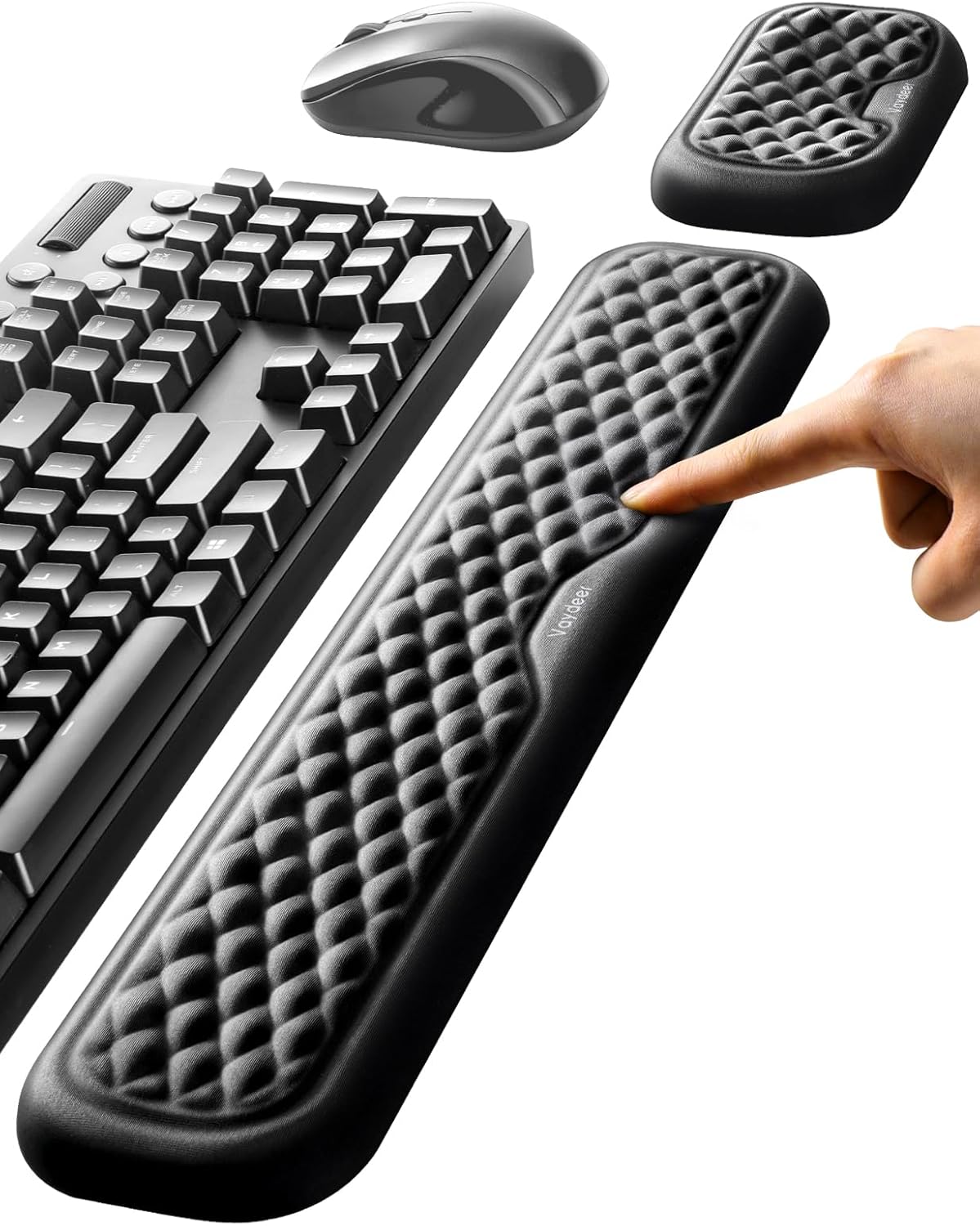 Vaydeer Memory Foam Wrist Rest Set - Ergonomic Comfort