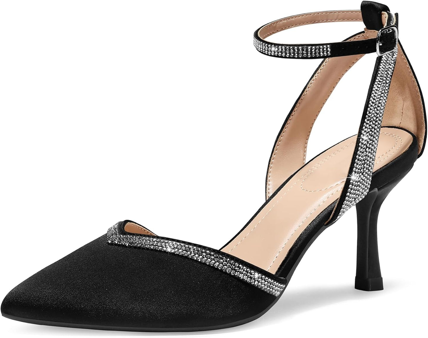 mysoft Women's Pumps Shoes with Pointed Toe and Low Heels