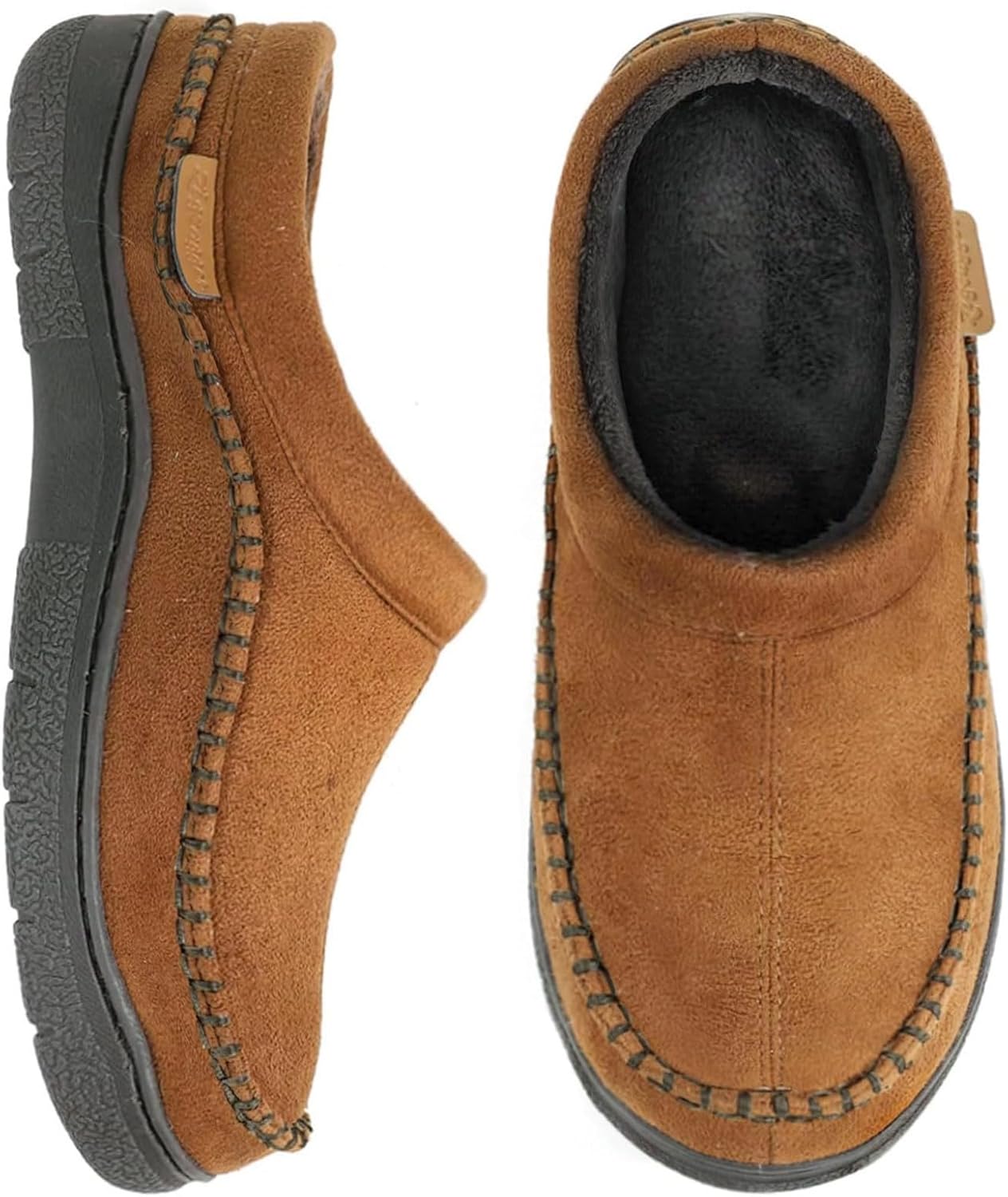 Zigzagger Men's Slip On Moccasin Slippers for All Seasons