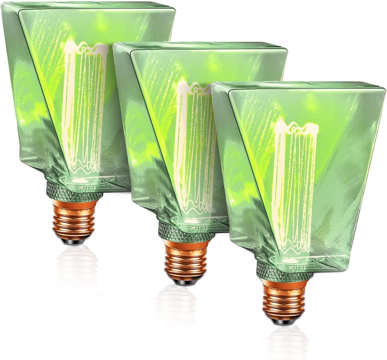 Next Glow Green Light Bulbs LED Vintage Decorative Bulbs