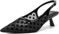 Mostrin Kitten Heels Pointed Toe Slingback Pumps (Style 762W)