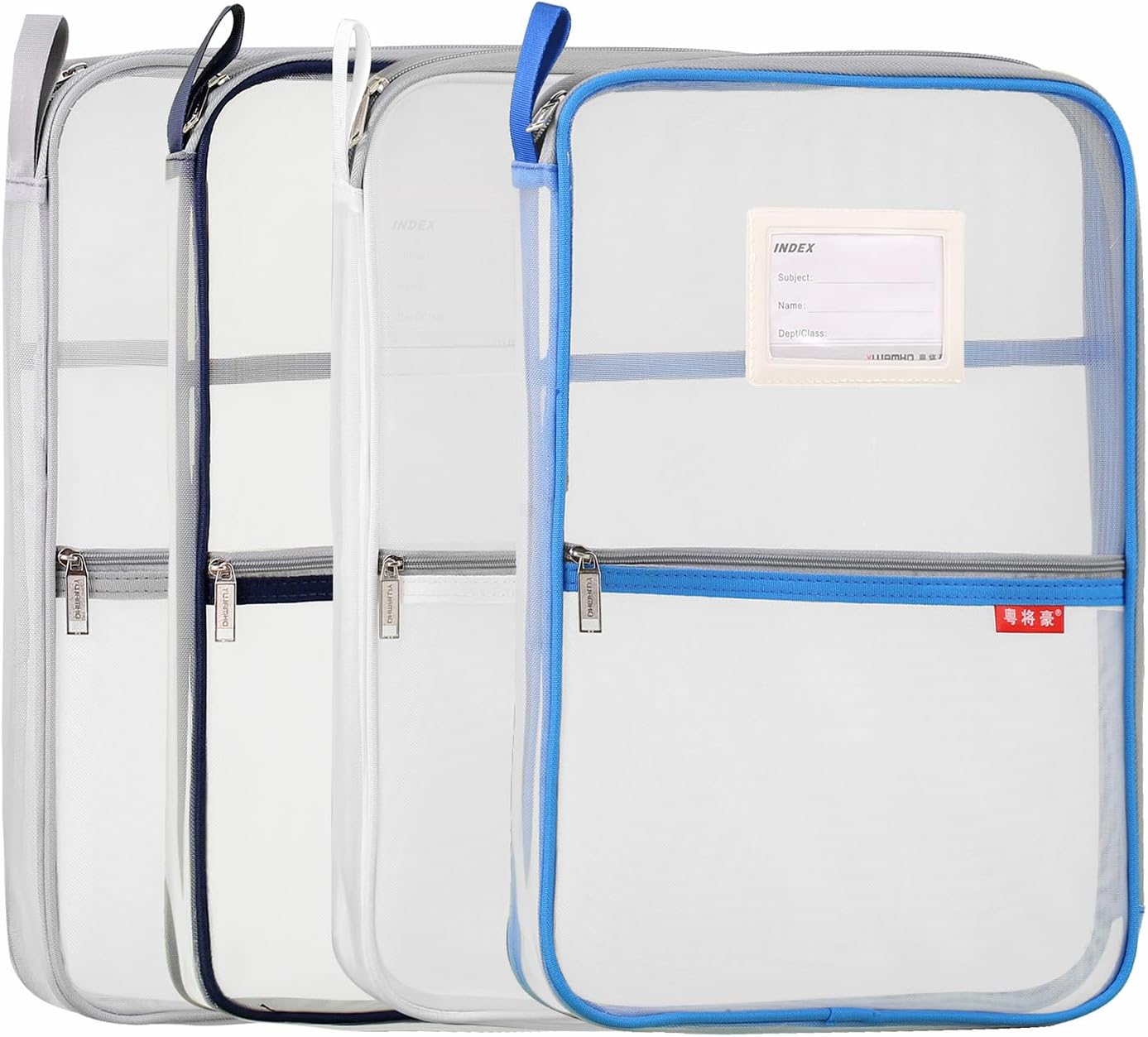 Pendancy Mesh Zipper Pouch for A4 Size Document Organization