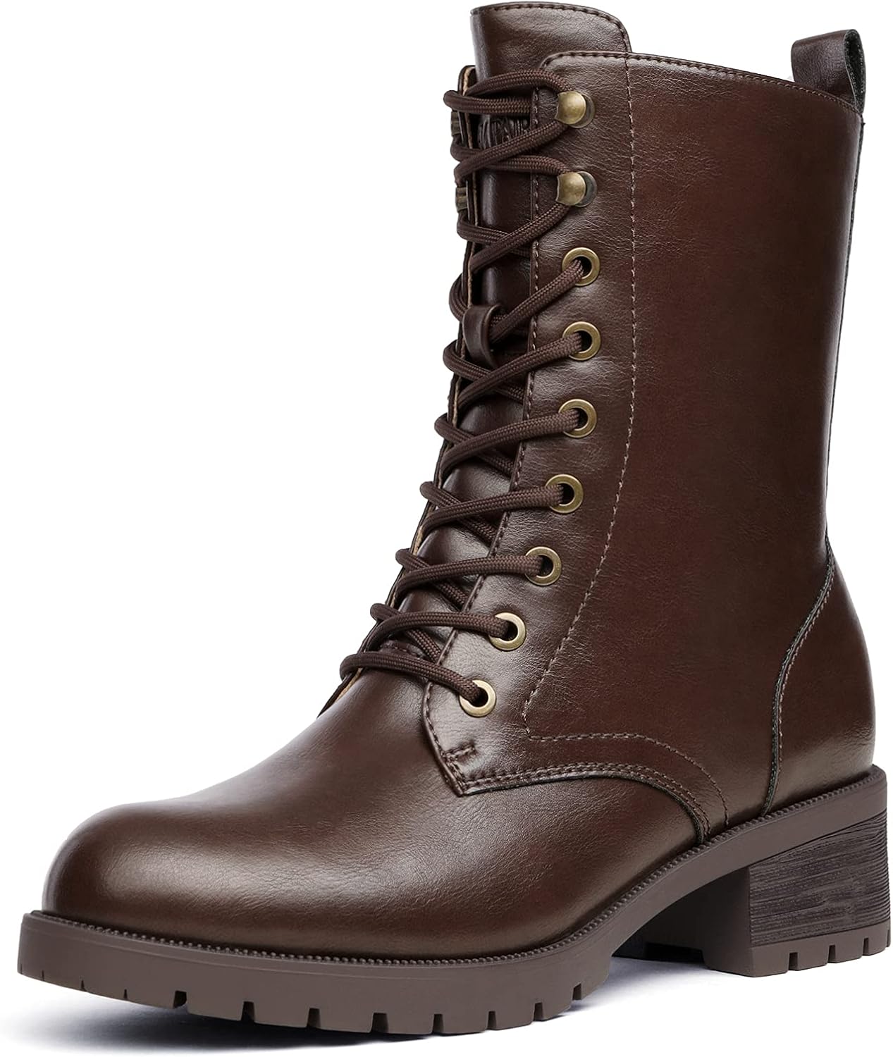 DREAM PAIRS Lace-up Combat Boots for Women - Stylish Comfort